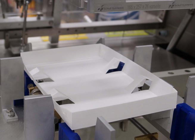 Tray opzetten met verdeling